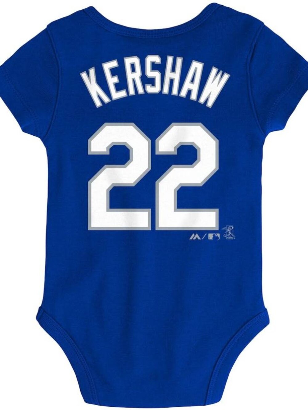 LICENSED MLB LOS ANGELES DODGERS CLAYTON KERSHAW BABY ONESIE 18M